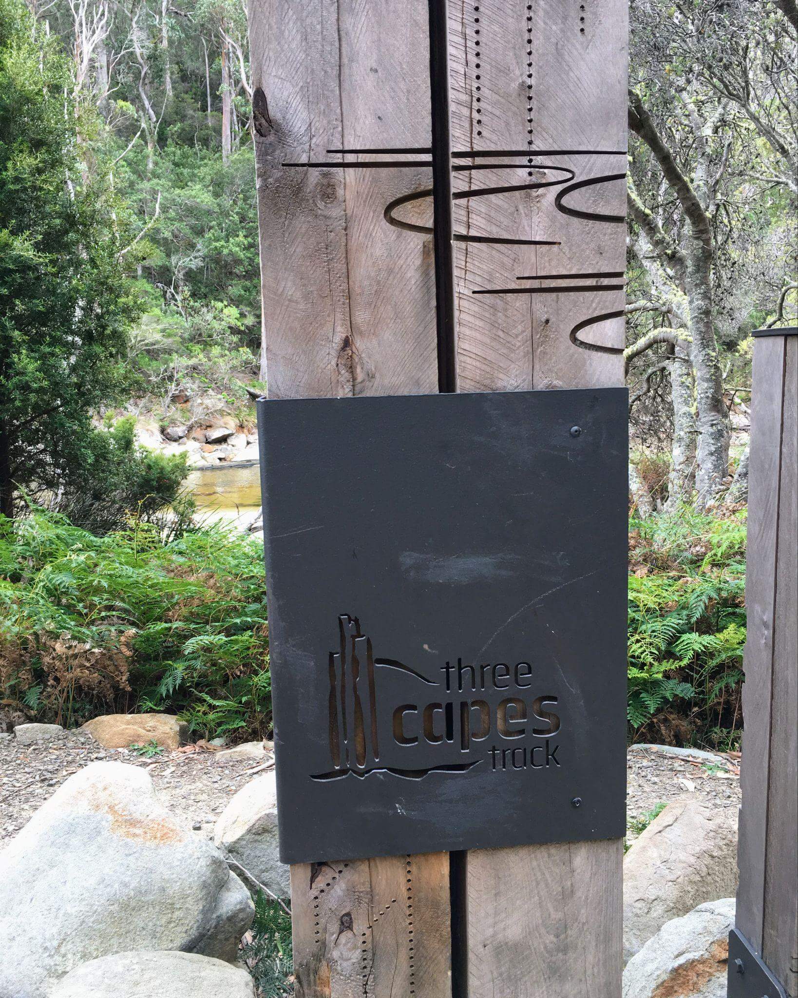 celebrating successful completion of the Three Capes Track adventure